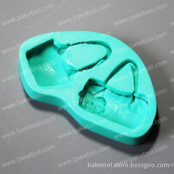 perfume, lay bag silicone mold fondant mold for cake decoration
